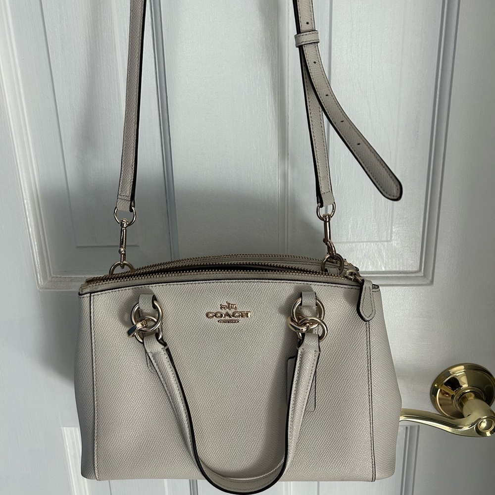 Coach bone leather crossbody